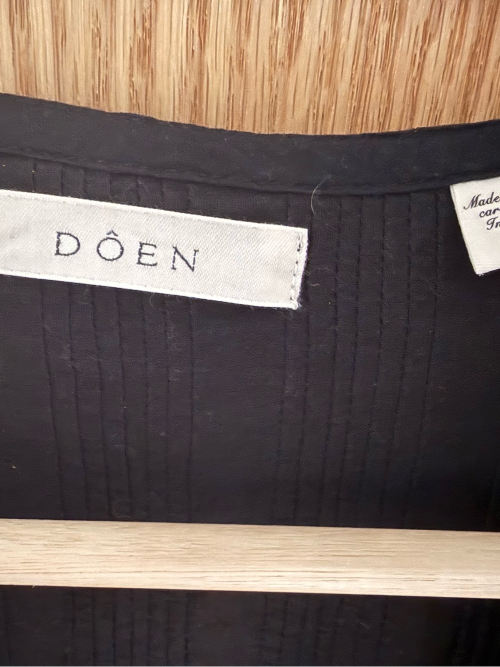 Doen HENRI TOP IN BLACK EYELET S - Picture 5 of 5
